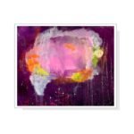 Originalgemälde aus der Serie Feelings von Verônica Falcão in leuchtenden Farben, Acryl auf Leinwand, 120 x 100 cm - Leuchtende Erinnerung