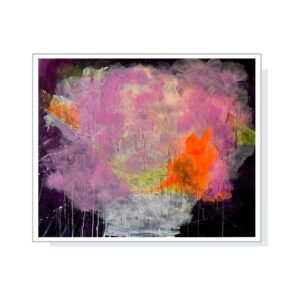 Feuer der Erinnerung – Acrylgemälde von Verônica Falcão aus der Serie Feelings (2024), 120 x 100 cm, abstrakte emotionale Kunst