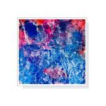 Tiefes Echo – Acrylgemälde 90x90 cm von Verônica Falcão aus der Serie Feelings, 2024