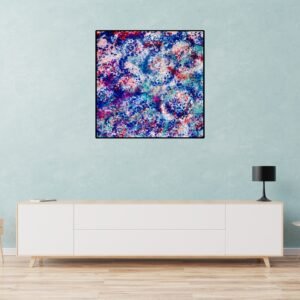 Simple Blue – Acrylgemälde auf Leinwand (100 x 100 cm)