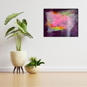 Stille Explosion – Acrylgemälde auf Leinwand (120 x 100 cm)