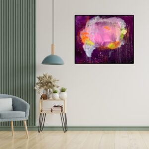 Leuchtende Erinnerung – Acrylgemälde auf Leinwand (120 x 100 cm)