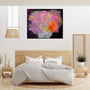 Feuer der Erinnerung – Acrylgemälde auf Leinwand (120 x 100 cm)