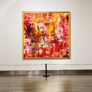 Mund im Feuer 95. Acryl auf Leinwand_100 x 100 cm_Boca 2017_1.400 Euros