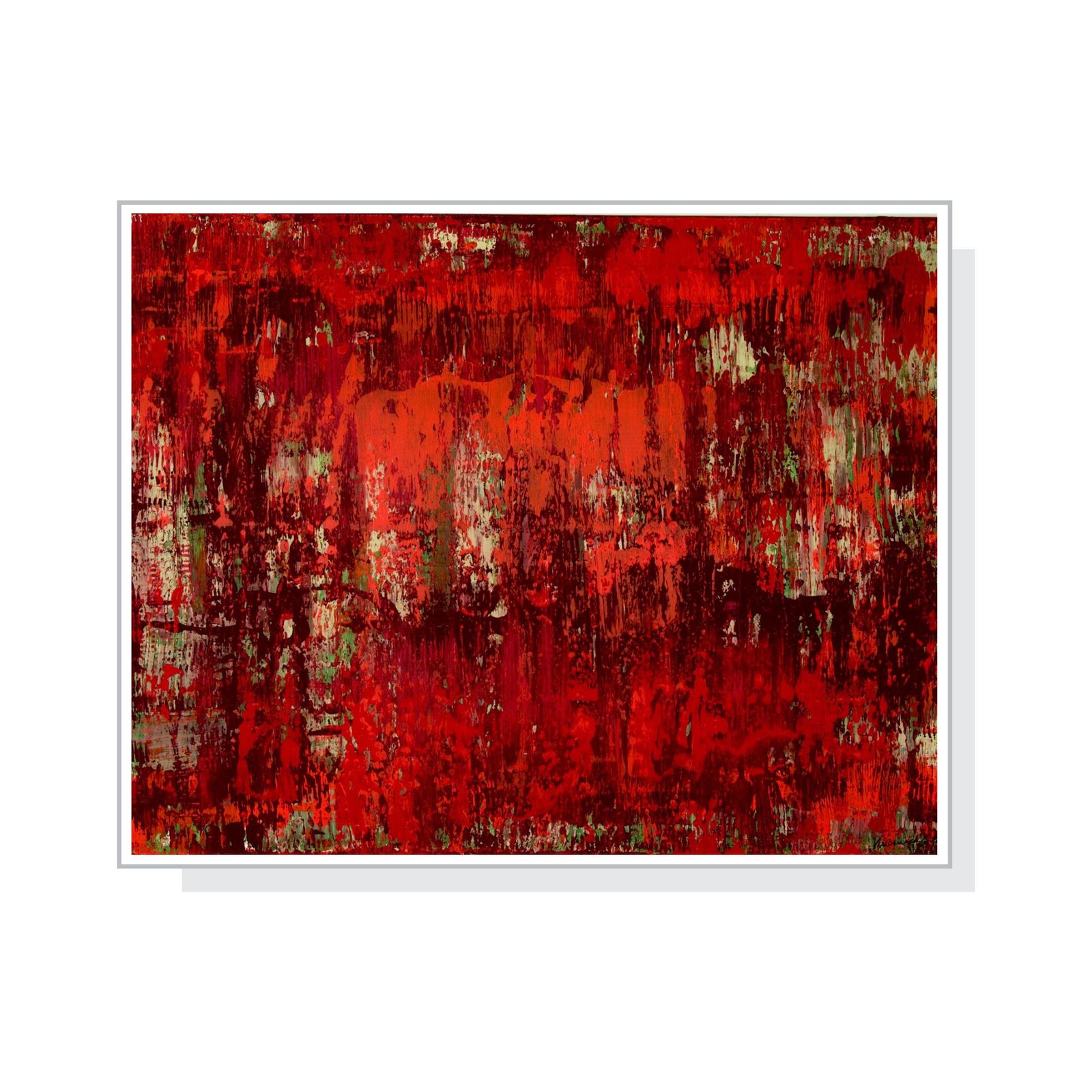 "Herbstblut" ist ein großformatiges Acrylgemälde auf Leinwand (160 x 120 cm)