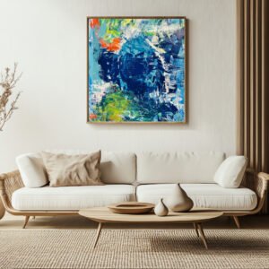 Farbrausch - Acryl auf Leinwand (140 x 160 cm) Verônica Falcão Galerie