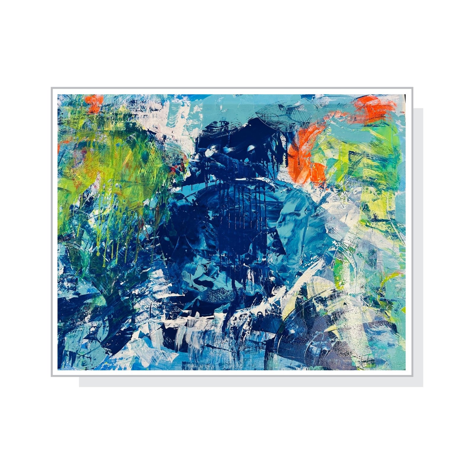 Farbrausch - Acryl auf Leinwand (140 x 160 cm) Verônica Falcão