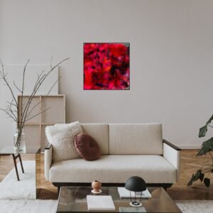 Galerie - Pinke Welle – Tiefes Flüstern “ 50 x 50 cm - Verônica Falcão