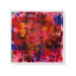 Pinke Welle – Feuerpuls - 50 x 50 cm