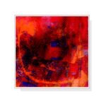 Pinke Welle – Glutnacht - 50 x 50 cm