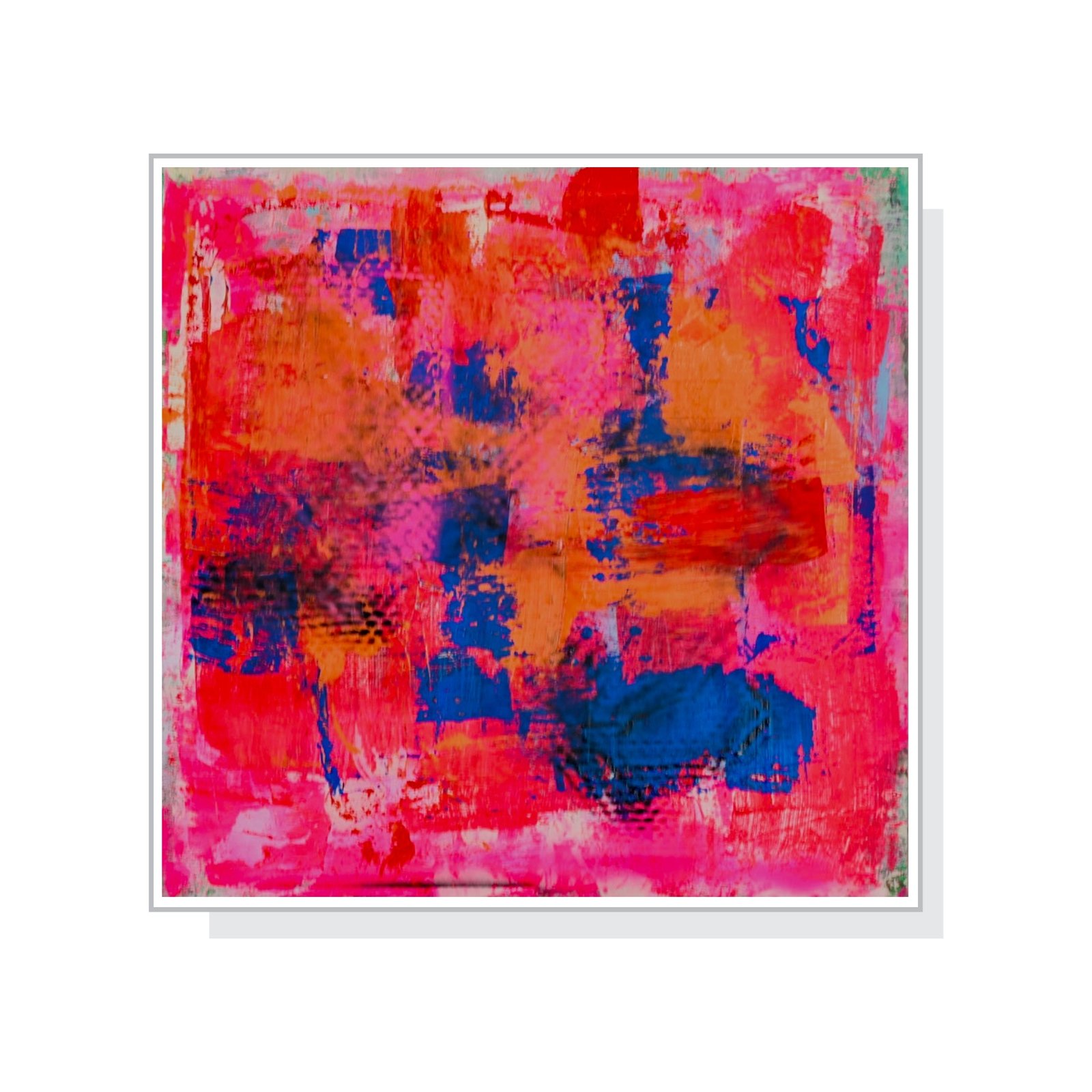 Pinke Welle – Morgenrauschen_50 x 50 cm