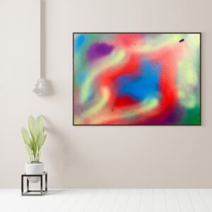 Galerie - Innere Spur III – Zentrum aus Blau (30 x 40 cm)