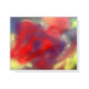 Innere Spur I – Rote Erinnerung (30 x 40 cm)