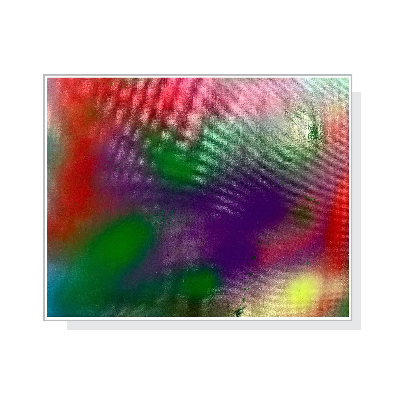 Innere Spur IV – Übergang ins Violett (30 x 40 cm)